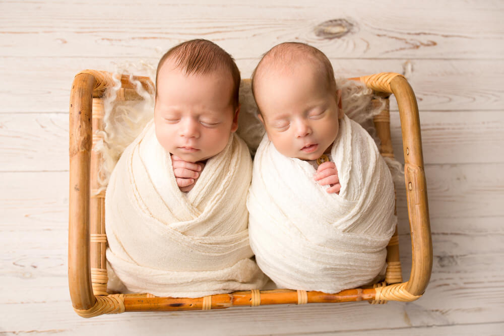 twin babies sleeping